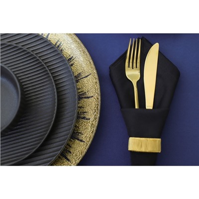 Миска Magistro Line, 350 мл, d=11.5 см, фарфор, чёрная