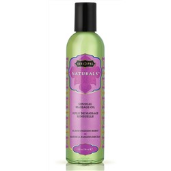 Массажное масло Naturals Island Passion Berry с ароматом тропических фруктов - 236 мл.