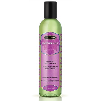 Массажное масло Naturals Island Passion Berry с ароматом тропических фруктов - 236 мл.