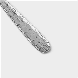 Набор ложек чайных Доляна «Соты», длина 15 см, 6 шт., нержавеющая сталь, серебристый