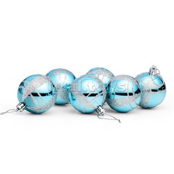 Набор шаров "Льдинка" (6см) в коробке