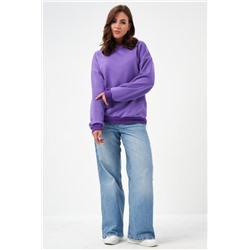 52717 Толстовка женская без начеса (Сиреневый)
