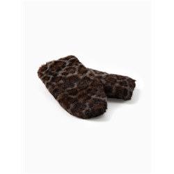 Варежки женские MINAKU «Леопард», размер 26×12 см