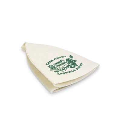 Шапка для бани и сауны «Баня парит - здоровье дарит», полиэфир 70%, шерсть 30%, «Добропаровъ»