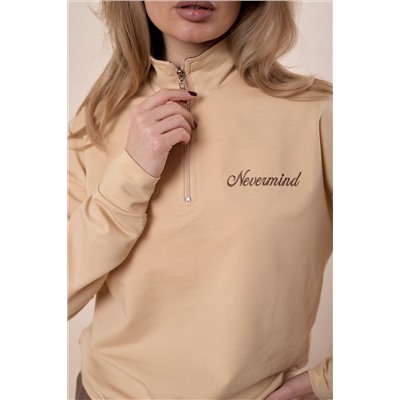 Толстовка из футера с вышивкой М325415ВШбк