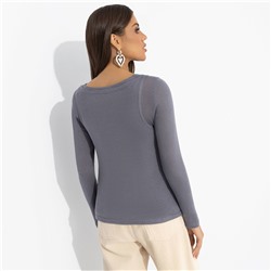 Лонгслив со съемным топом, Улетаю в космос (серый) 2 в 1