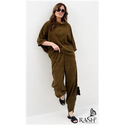 Костюм "Boho" микровельвет хаки