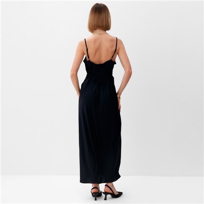 Платье женское миди MINAKU: Casual Collection цвет черный, размер 44