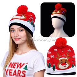 Шапка "Олень рождественский"