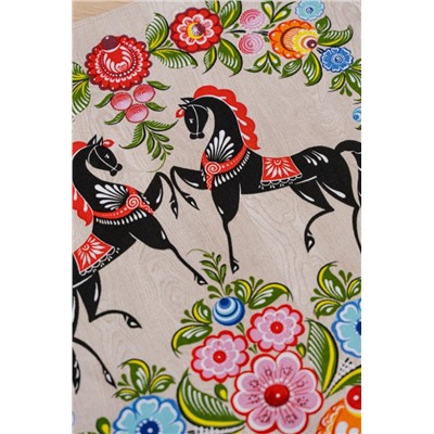 Полотенце кухонное Роспись (Бежевый)