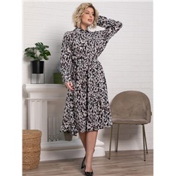 Платье Морена (серо-белое) П15010-45М