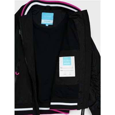 Куртка текстильная с полиуретановым покрытием для девочек (ветровка)