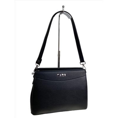 Женская сумка из искусственной кожи, цвет черный