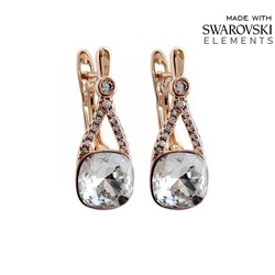 Серьги с кристаллами Swarovski