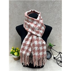 Палантин в клетку из кашемира, мультицвет