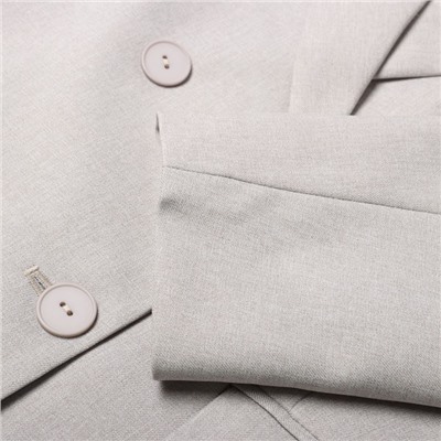 Пиджак женский двубортный MIST plus-size, размер 54, бежевый