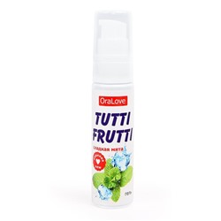 Гель-смазка Tutti-Frutti со вкусом сладкой мяты - 30 гр.
