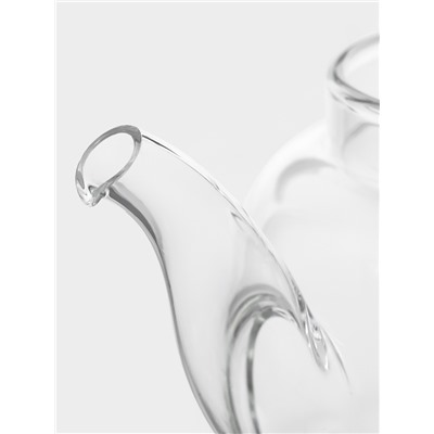 Заварочный чайник Magistro, 350 мл, металлическое сито, стекло, прозрачный