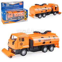 Машина металл Камаз: Уборочная машина, 14см, (открыв. двери) инерц. в коробке