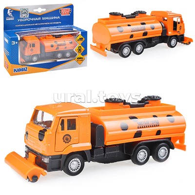 Машина металл Камаз: Уборочная машина, 14см, (открыв. двери) инерц. в коробке