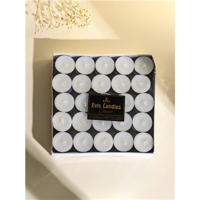 Набор свечей чайных 50 шт., d=37 мм, 15 г, 3 ч. горения