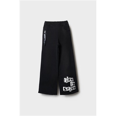 Брюки текстильные джинсовые для девочек PLAYTODAY, 1240611