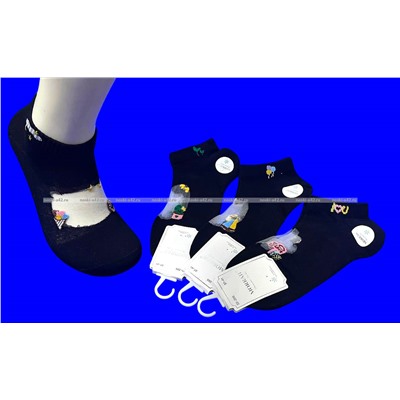 MORRAH носки женские укороченные хлопок + капрон арт. 22-205