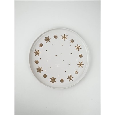 Блюдо новогоднее «Снежная сказка», d=27.3 см, ручная работа