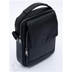 Сумка мужская кожаная 9747H black Heanbag в Новосибирске
