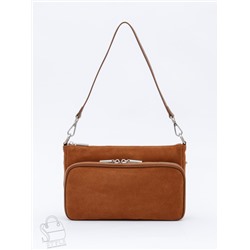 Сумка женская кожаная 8200PEF brown Polina&Eiterou  в Новосибирске