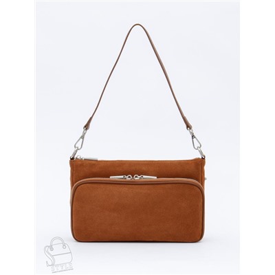 Сумка женская кожаная 8200PEF brown Polina&Eiterou  в Новосибирске