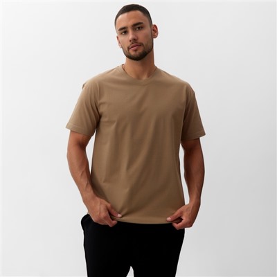 Футболка мужская MINAKU, бежевая, р-р 42-44