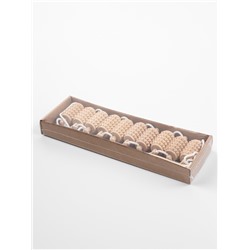 Массажёр - лента, зубчатый, деревянный, универсальный, 10 звеньев