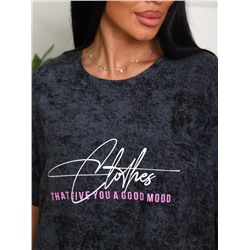 Монифа - туника антрацитовый