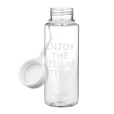 УЦЕНКА Бутылка для воды, 800 мл, 22×10.5 см, с ситом, белая