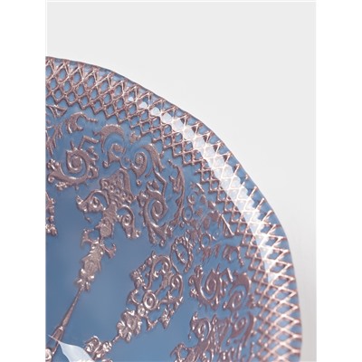 Салатник «ЭЛЕОНОРА БРОНЗА», 400 мл, d=15 см, стекло, голубой, розовый