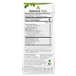 Miracle Tree, Moringa Organic Superfood Tea, Apple & Cinnamon, Caffeine Free, 25 Tea Bags, 1.32 oz (37.5 g)