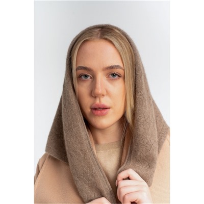 Косынка из 100% кашемира цвета капучино