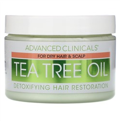 Advanced Clinicals, Tea Tree Oil, Detoxifying Hair Mask, 12 oz (340 g)