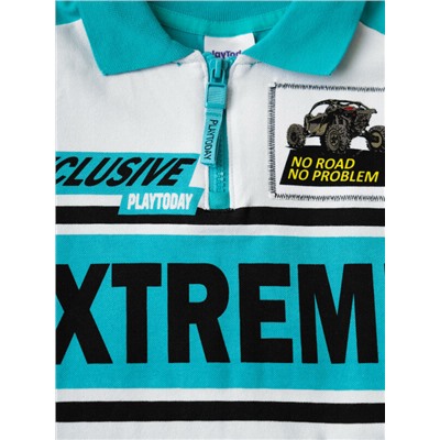 Джемпер трикотажный с воротником поло для мальчиков