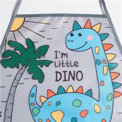 Набор детский для творчества «Этель» Little dino: фартук 49×39 см и нарукавники
