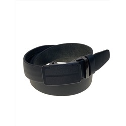 Ремень мужской из натуральной кожи, цвет черный