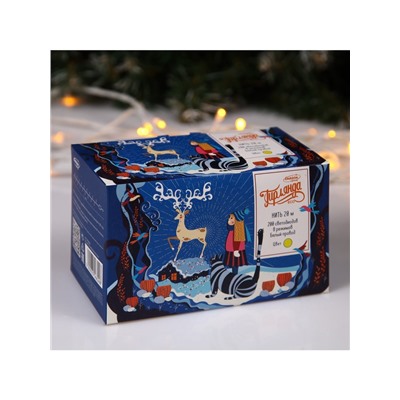 Гирлянда «Нить» 20 м, IP20, белая нить, 200 LED, свечение жёлтое, 8 режимов, 220 В