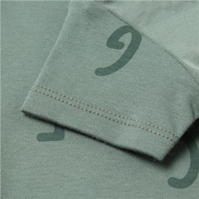 Футболка детская детская «Крошка Я» NY, рост 62-68 см, хаки