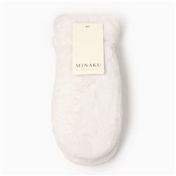 Варежки женские MINAKU, цвет молочный, 26 см