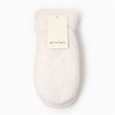 Варежки женские MINAKU, цвет молочный, 26 см