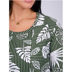 Туника Манижа листья, трикотаж