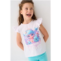 Джемпер трикотажный для девочек (футболка) PLAYTODAY, 1240031