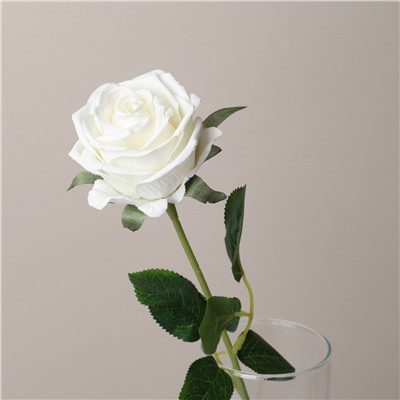 Цветок искусственный Роза 44 см КРАСНЫЙ / W78023 /уп 600/