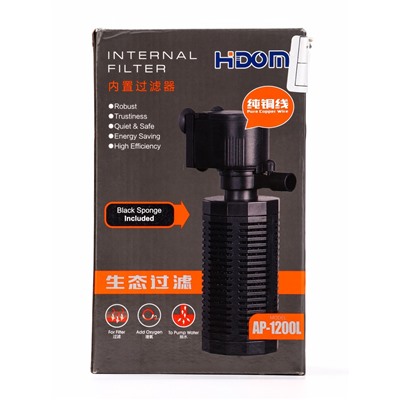 УЦЕНКА Внутренний фильтр Hidom AP-1200L, 800 л/ч, 13 Вт